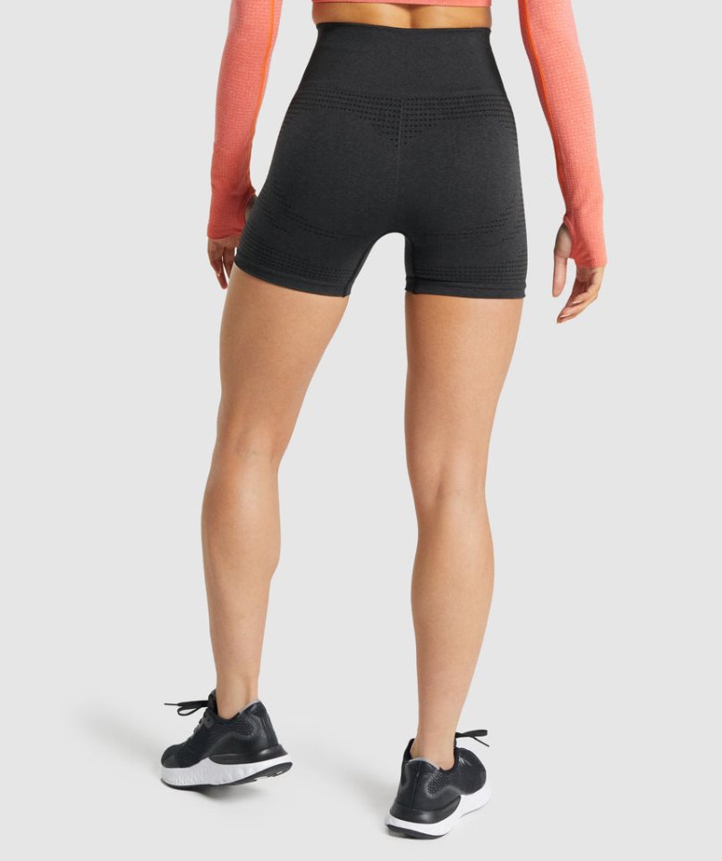 Women's Gymshark Vital Seamless 2.0 Shorts Black | NZ 8LANFI